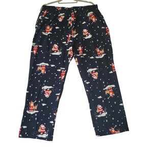 Old Navy Mens L Santa Claus Pajama Pants Christmas Holiday Loungewear